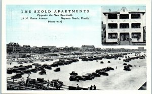 1930s The Szold Apartments Ocean Avenue Daytona Beach FL Postcard