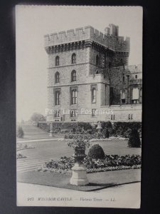 Berkshire WINDSOR CASTLE The Victoria Tower Early Postcard by Levy LL.917