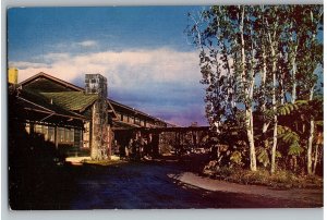 Volcano House Front Entrance Hawaii National Park Hawaii Postcard 1960s