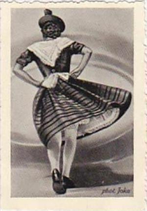 GARBATI CIGARETTE CARD FAMOUS DANCERS NO 48 GERMAN DANCER