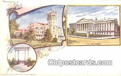 By American Souvenir Card Co. 1897 Washington Patriographics Unused yellowing...