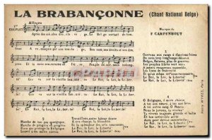 Old Postcard The Singing Belgian national Brabanconne Campenuout