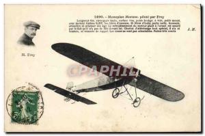 Old Postcard Jet Aviation monoplane Morane pilot by Frey