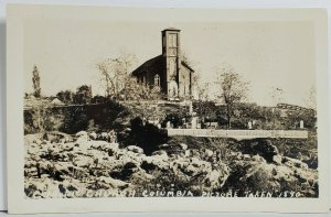 CA Columbia St Annes Catholic Church as it was in 1890 & Cemetery Postcard O17