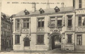 CPA ROUEN - L'Hotel Bourgtheroulde - Facade exterieure (201342)