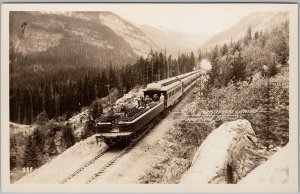 Field BC CPR Trans Canada Ltd Train Railway Gowen Sutton RPPC Postcard H82
