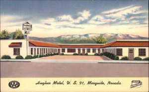 Mesquite Nevada NV Motel c1940s Linen Postcard