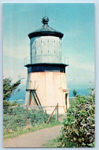 c1960 Cape Mears Lighthouse Coast Guard Tillamook Oregon Coast Vintage Postcard