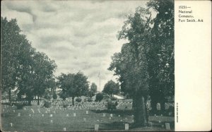 Fort Smith Ark AR National Cemetery c1910 Vintage Postcard