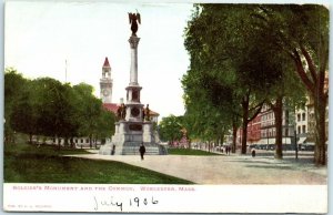 M-6341 Soldier's Monument and The Common Worcester Massachusetts