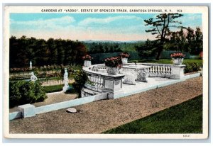 c1910 Garden Yaddo Estate Spencer Trask Saratoga Springs New York NY Postcard