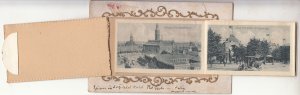 Denmark Copenhagen leporello 10 fold out multi views vintage postcard