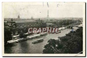 Old Postcard Panorama Paris on the Seine's Gare d'Orsay