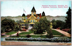 1912 Glendale CA-California, Southern Sanitarium Health Resort, Vintage Postcard