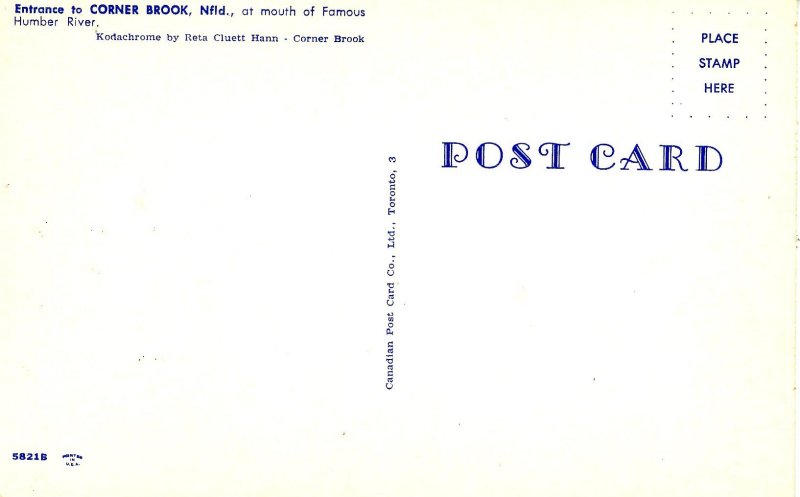 Canada - New Foundland, Corner Brook. Humber River