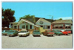 1975 Greetings From Helen's Restaurant Chadron Nebraska NE Posted Cars Postcard