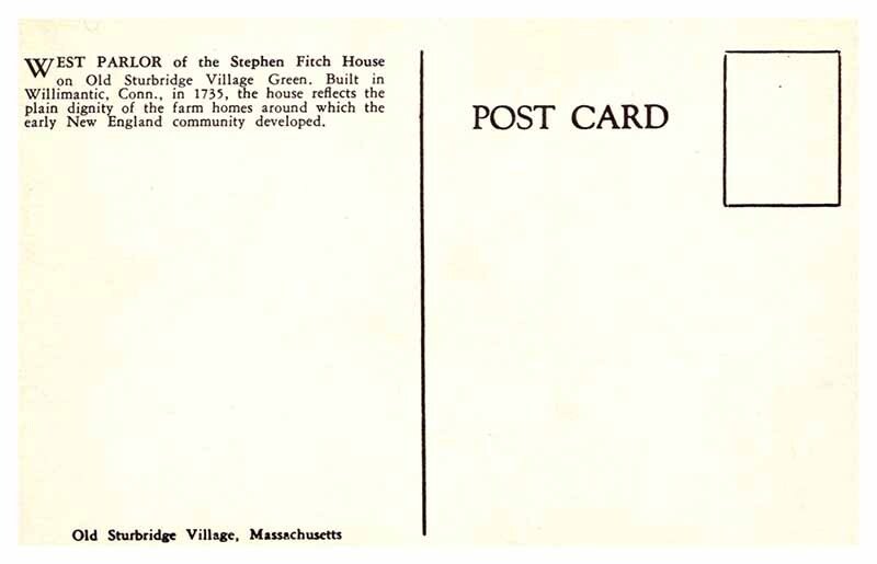 Postcard HOUSE SCENE Willimantic Connecticut CT AS4103