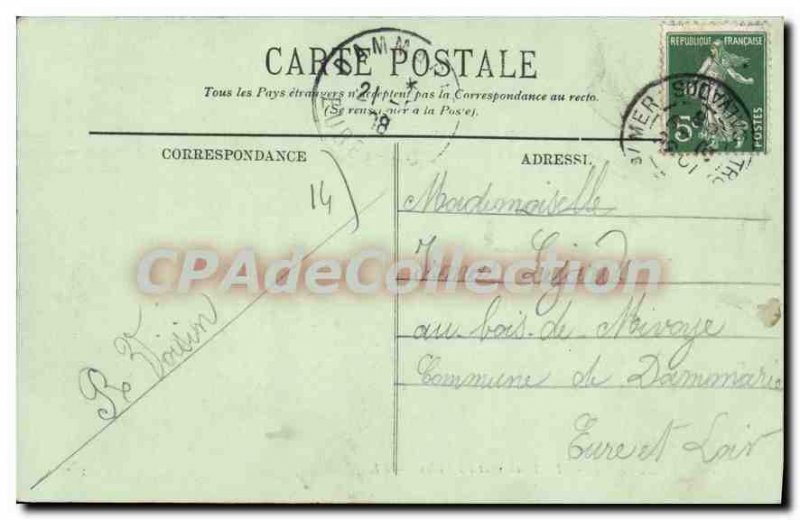 Old Postcard Deauville Terrace and Villas