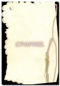 Old Postcard Fantasy Flowers Embroidery