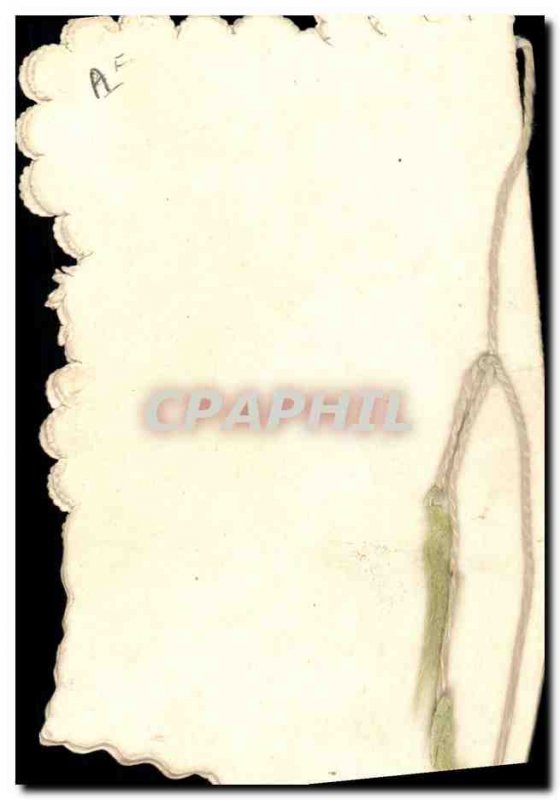 Old Postcard Fantasy Flowers Embroidery