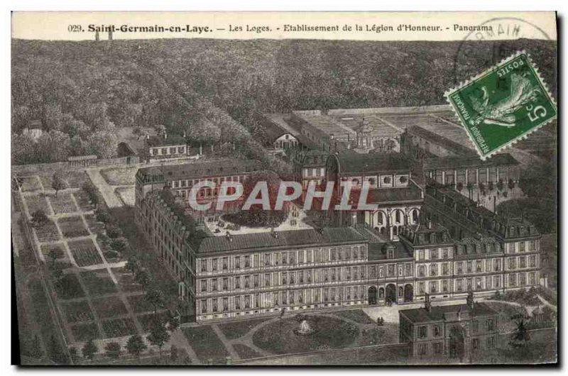 Postcard Old St Germain en Laye Lodges Establishment of the Legion d & # 39ho...