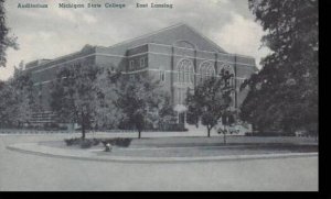 Michigan East Lansing The Auditorium Michigan State College Albertype