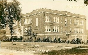 KS, Harper, Kansas, High School, RPPC