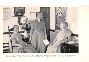 Eldress Anna White, Sisters Sarah, Martha Burger Shaker Mount Lebanon, NY USA  