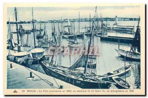 Old Postcard Royan Port Begins in 1862 and landed the King Henry of England i...