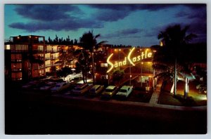 Sand Castle Resort Motel, Fort Lauderdale, Florida FL, Vintage Chrome Postcard