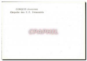 Postcard Modern Conques Chapelle Des Premontres