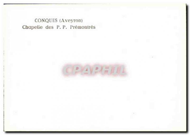Postcard Modern Conques Chapelle Des Premontres