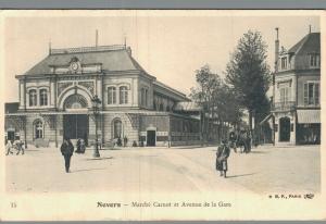 France - Nevers Marche Carnot et Avenue de la Gare 01.65