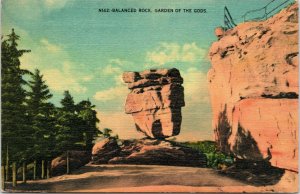 postcard - CO - Balanced Rock, Garden of the Gods