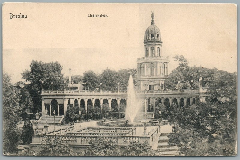 WROCLAW POLAND BRESLAU GERMANY LIEBICHSHOH ANTIQUE POSTCARD