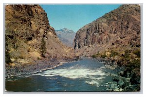 Snake River Grand Canyon Idaho ID Oregon OR UNP Chrome Postcard N25