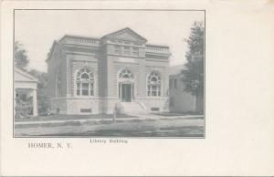 Homer, Cortland County NY, New York - Library Building - UDB