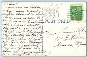 1944 Greetings From Duke University Durham North Carolina Correspondence Postcar