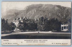 1906 Broadmoor Hotel And Casino Colorado Springs CO RPPC Photo Antique Postcard