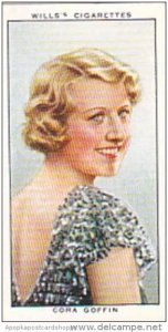 Wills Cigarette Card Radio Personalities 2nd Series No 19 Cora Goffin