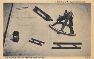 Virginia Newport News The Mariners Museum A Selection Of Navigation Instruments