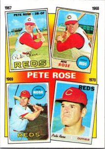1986 Topps Baseball Card Pete Rose sk10654