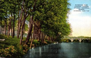 Alabama Gadsden Riverside Park Looking Toward Etowah Memorial Bridge