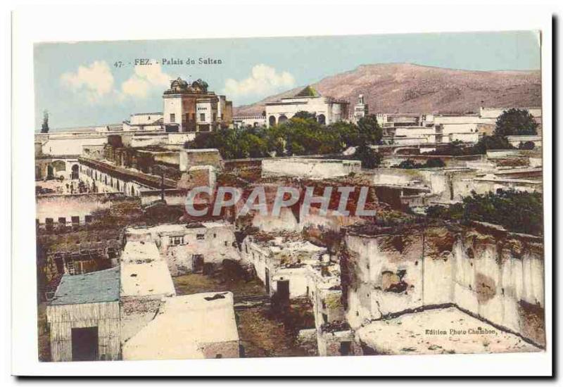 Morocco Fez Old Postcard Palace of the Sultan