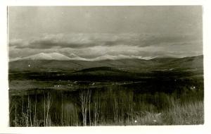 NH - Jefferson. Cherry Mountain, left and Valley  *RPPC