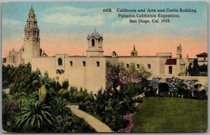 1915 San Diego PCE Expo Balboa Park Postcard California / Arts & Crafts Bldgs