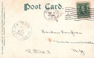 Vintage Postcard 1907 Adirondack Mountains Dorris Steamer Water Transportation