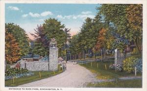 New York Binghampton Entrance To Ross Park