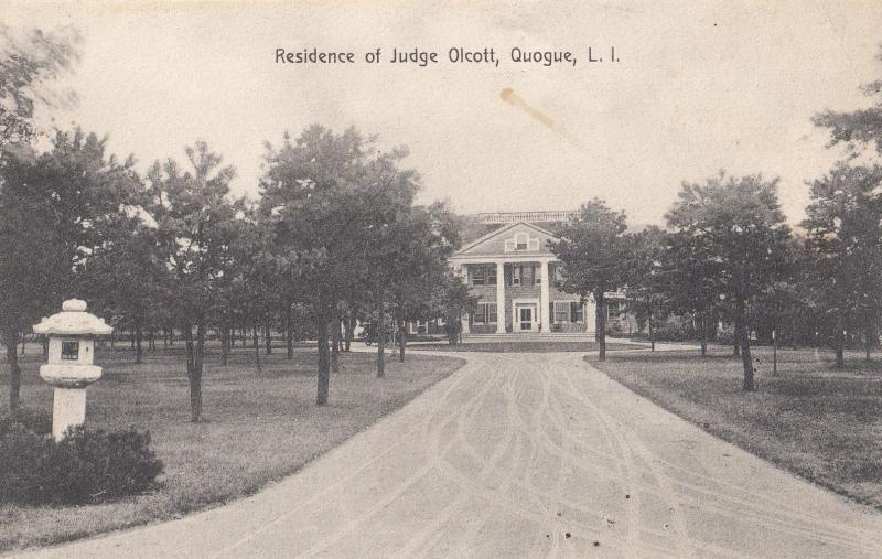 Judge Olcott Residence New York Long Island Antique USA Postcard