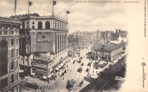 New York City New York Herald Sq, Broadway, 6th Ave. & 34th St. Undivided Back P